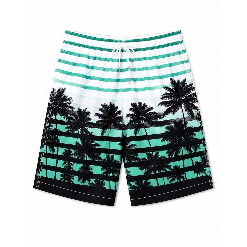 Kailua Surf 5X Tropical Palm Tree Swim Trunks UPF 50‎ Quick Dry NWT Big & Tall